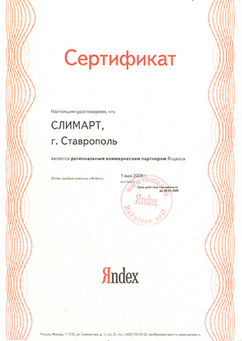 Региональный коммерческий партнер Яндекса